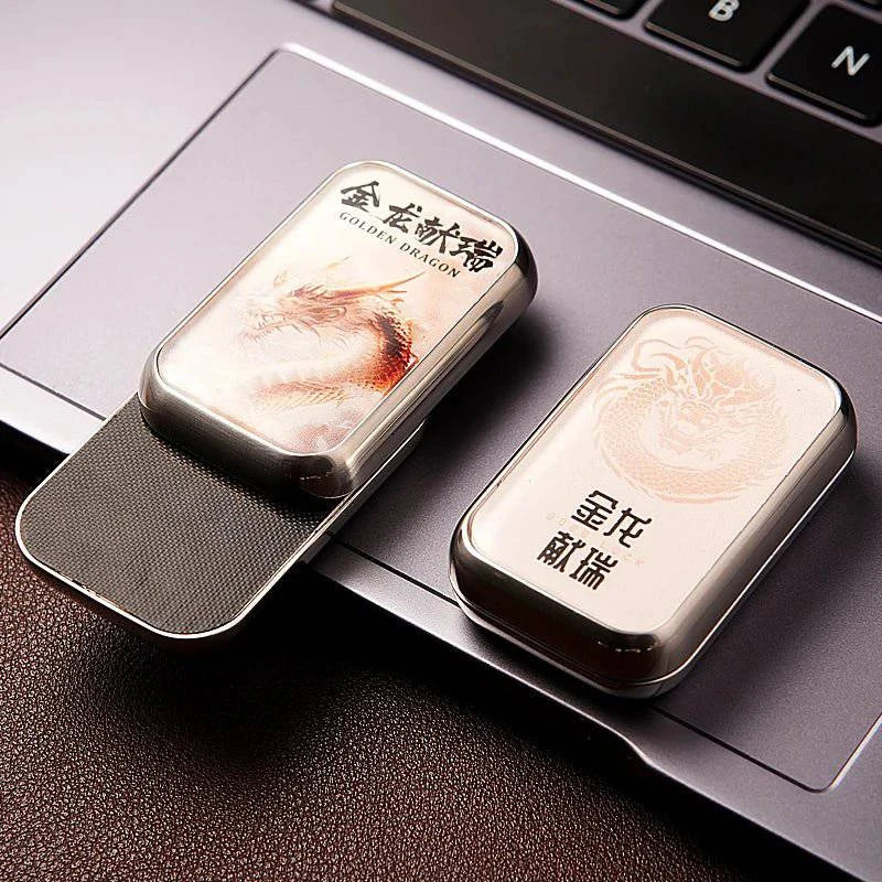 EDC Magnetic Infinite - Position Mechanical Card - Pushing Stress - Relieving Toy – Metal Fidget Spinner for Adults