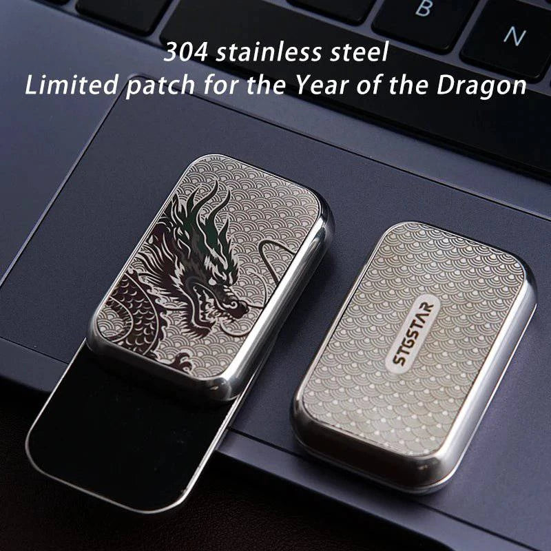 EDC Magnetic Infinite - Position Mechanical Card - Pushing Stress - Relieving Toy – Metal Fidget Spinner for Adults