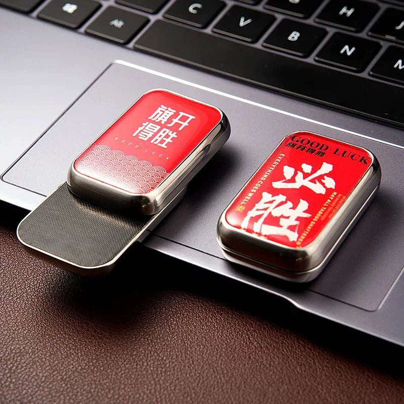 EDC Magnetic Infinite - Position Mechanical Card - Pushing Stress - Relieving Toy – Metal Fidget Spinner for Adults