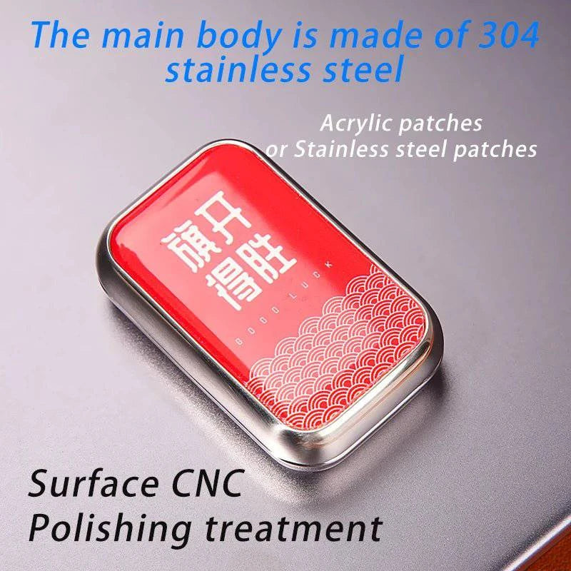 EDC Magnetic Infinite - Position Mechanical Card - Pushing Stress - Relieving Toy – Metal Fidget Spinner for Adults