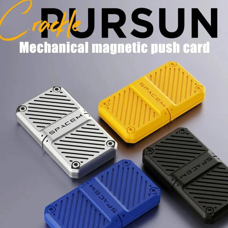 Machinery Magnetic Slider Push Fidget Toy Decompression Metal EDC Haptic Coin Fidget Spinner For Adults Stress Relief Gifts