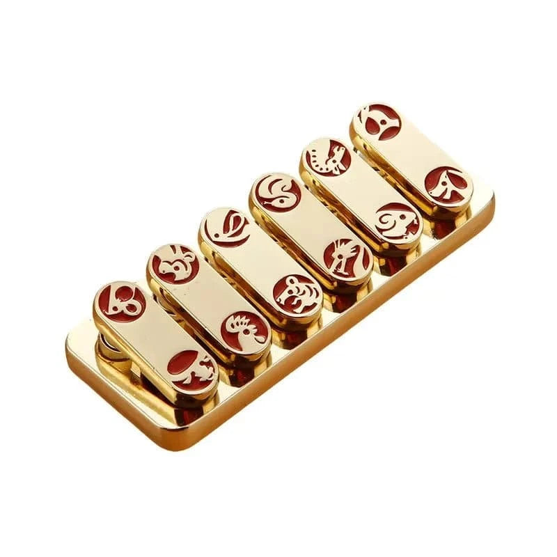 Magnetic Slider Metal Fidget Push Card – EDC Stress Relief Toy with Piano Key Sounds