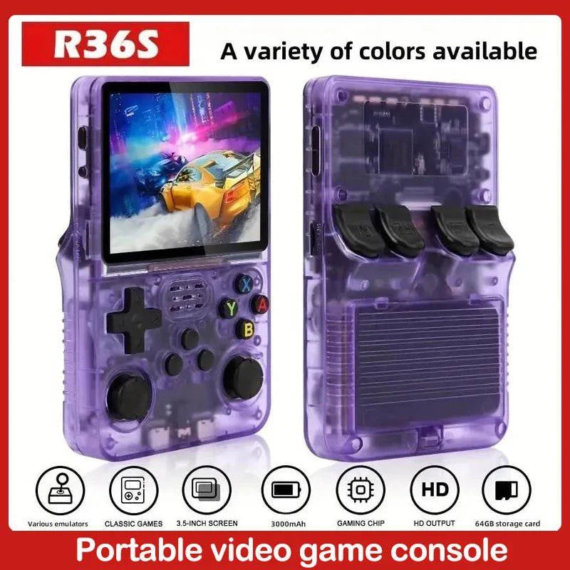R36S Retro Handheld Game Console