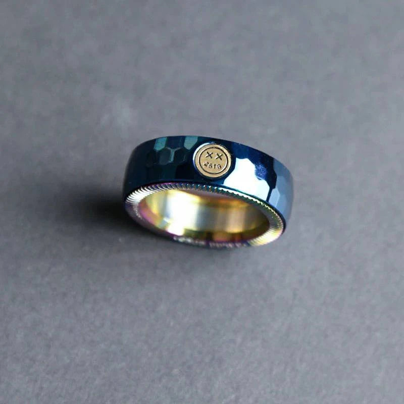 Ratchet Ring Mechanical Fidget EDC Toys Stainless Steel Adjustable Haptic Ring Fingertip Metal Tyre Toys Stress Spinner