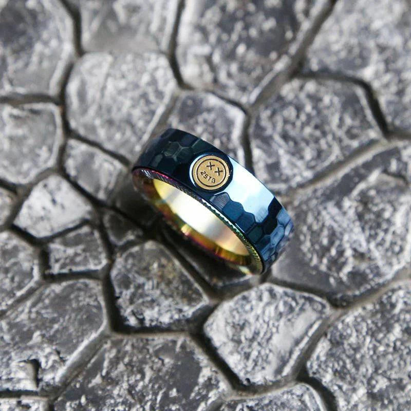 Ratchet Ring Mechanical Fidget EDC Toys Stainless Steel Adjustable Haptic Ring Fingertip Metal Tyre Toys Stress Spinner