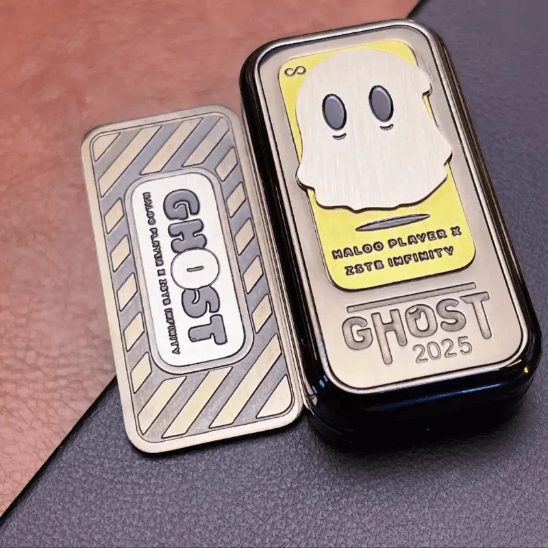 Three - layer Mechanical Ghost Extra Long Paragraph Dense Haptic Direct Push Cards Fidget Slider Crisp Sound Decompression EDC Toy