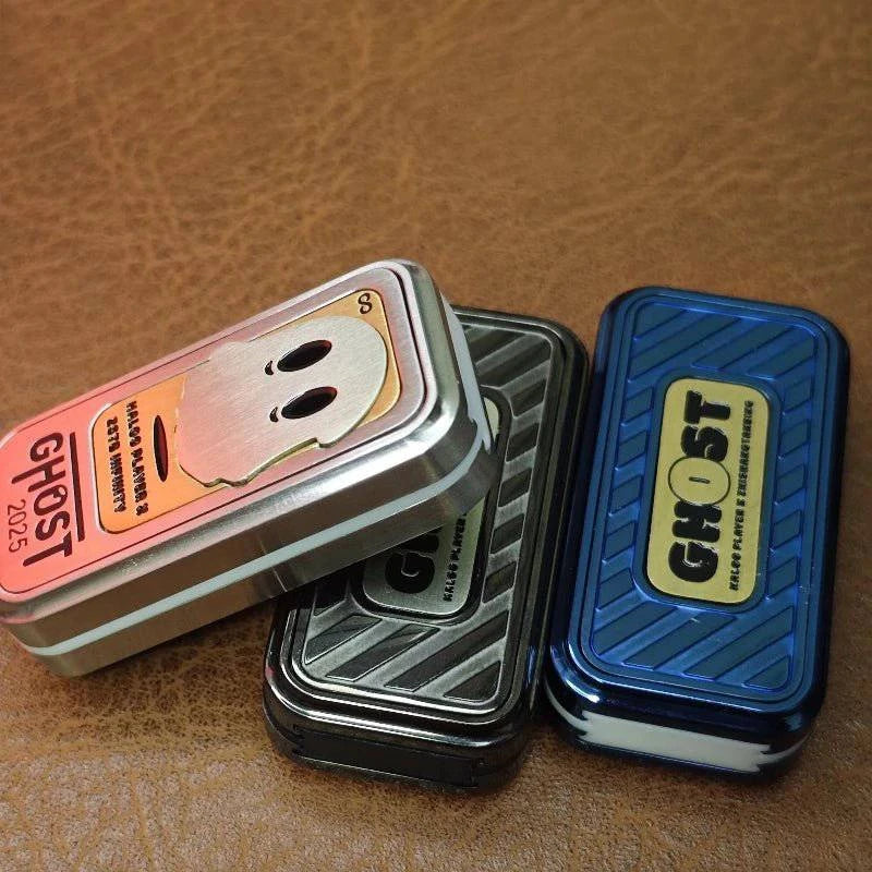 Three - layer Mechanical Ghost Extra Long Paragraph Dense Haptic Direct Push Cards Fidget Slider Crisp Sound Decompression EDC Toy